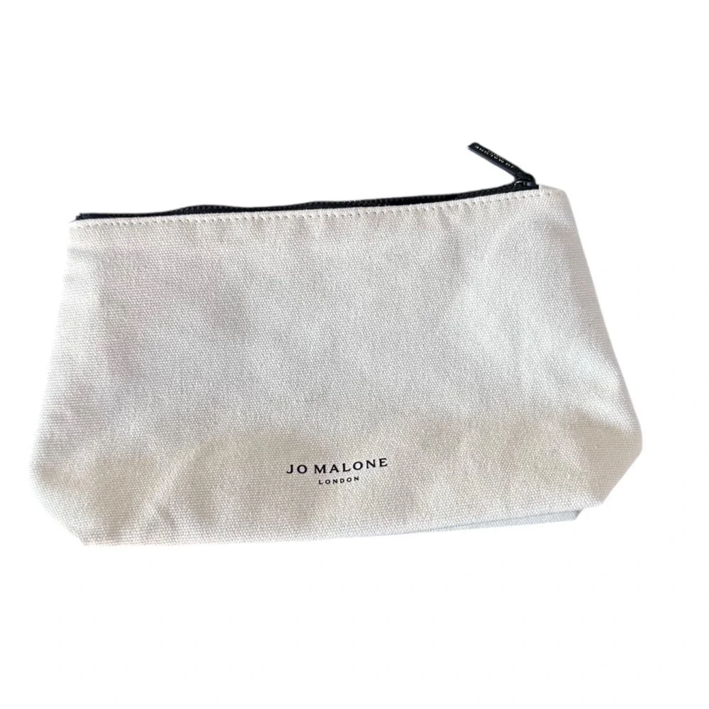 Jo Malone Shower Gel & Travel Pouch Make Up Cosmetic Bag Beige Classic